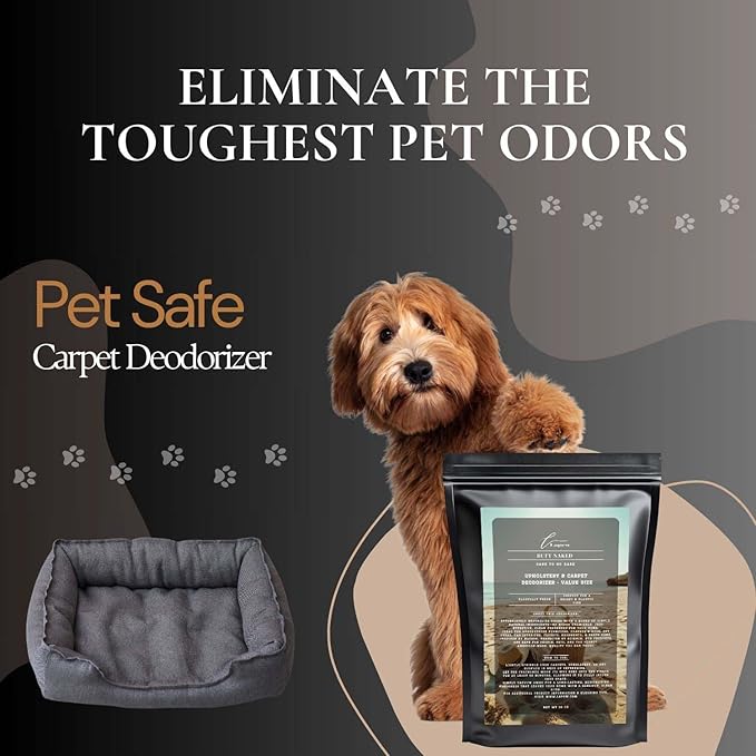 Butt Naked Carpet Freshener Powder Refill 36 oz | Powerful Odor Eliminator for Home | Upholstery Deodorizer | Carpet Deodorizer | Pet Urine | Cat Litter Box