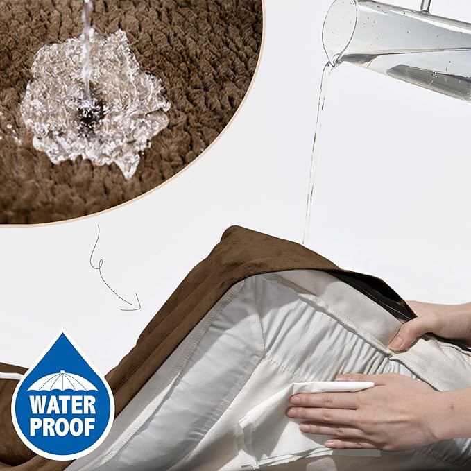 Comfort Expression Orthopedic Jumbo Dog Bed for Extra Large Dogs, Large Breed Waterproof Dog Bed, PV Washable Dogs Sofa Beds with Removable Cover & Non-Slip Bottom(Jumbo,Chocolate Brown)