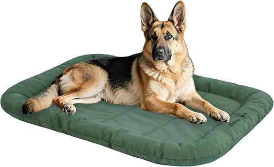 KHONSU PET Durable Dog Bed Tough and Tear Proof Dog Crate Bed, 800lbs Tear Strength PVC-Backed Waterproof Ped Bed Mat Indoor & Outdoor Use for Dogs up to 90 lbs