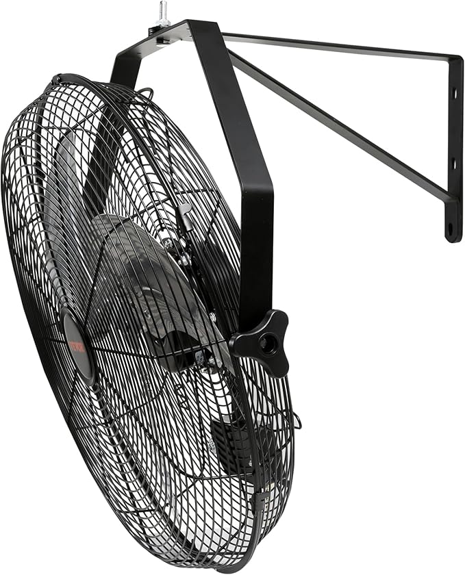 VEVOR Wall Mount Fan, 2 PCS 18 inch Waterproof, 3-speed High Velocity Max. 4000 CFM Industrial Wall Fan for Indoor, Commercial, Residential, Warehouse, Greenhouse, Workshop, Basement, Garage,Black