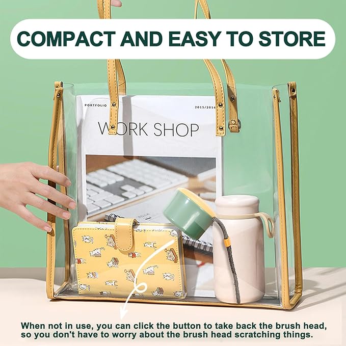 Self Cleaning Retractable Slicker Brush for Puppy and Cats, Grooming Tool with Hanging Rope, Fit for Yorkies, Pomeranians, Maltese, Shih Tzus, Toy Poodles and Maltipoos