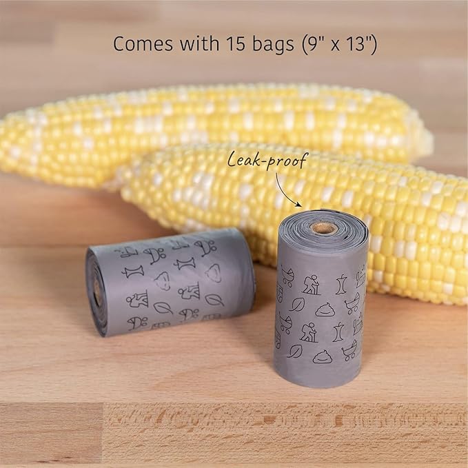 SVD.PET Dog Poop Bag Dispenser, Retractable Waste Bag Fits Any Dog Leash, Leak-proof Waste Bags, Poop Bag Holder, Doggy Walking Accessory (Misty Jade)