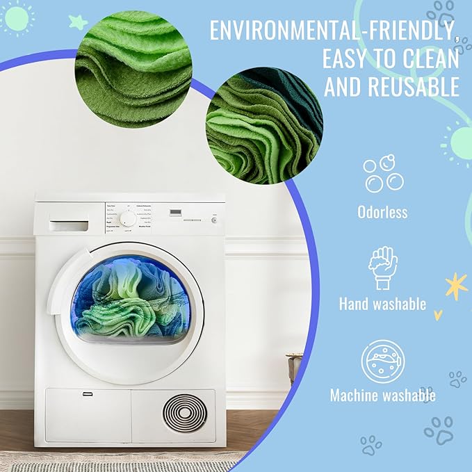 Pet Snuffle Ball, Puzzle Sniffing Interactive Dog Ball for Blind Dogs Training Stress Relief Dog Enrichment Toys Treat Machine Washable (15cm, Gradient Green)