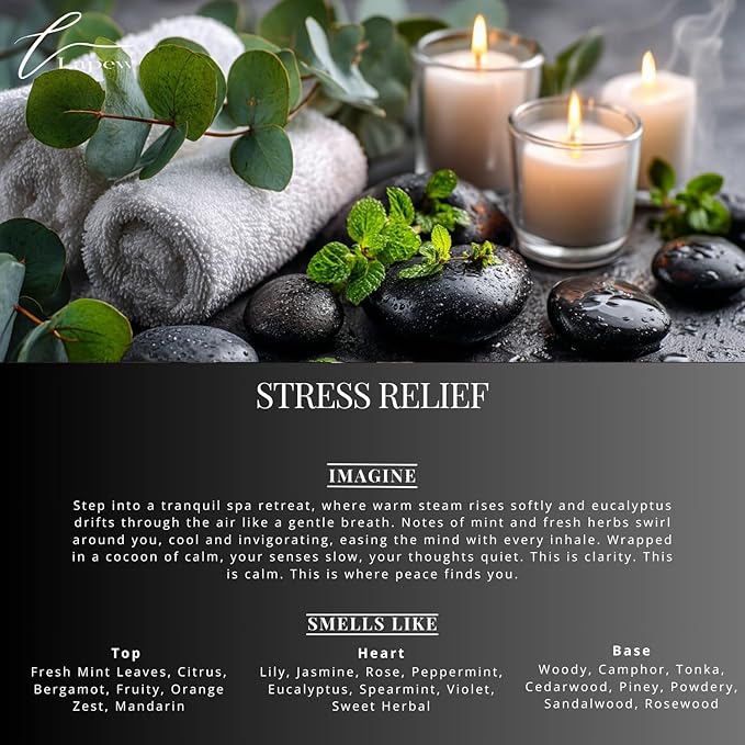 Stress Relief Carpet Freshener Powder: Powerful Odor Eliminator for Home, Upholstery Deodorizer, Carpet Deodorizer, Pet Urine, Cat Litter Box - Stress Relief Fragrance