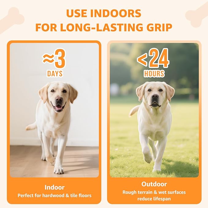 Loobani Paw Pads for Dogs Traction: Anti Slip Dog Paw Grippers for Senior Dogs Walking on Hardwood Slippery Floors - Dog Paw Protector Stickers for Prevent Licking & Wound Care, Easy Using