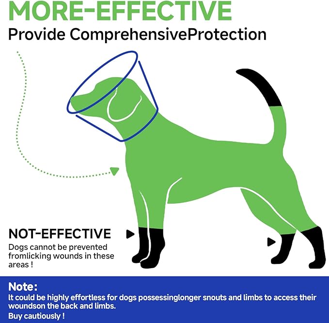 Dog Cone Collar S, Soft Cones for Large Medium Small Dogs,Adjustable Dog Cone Alternative to Stop Licking, Comfy Elizabethan Collar for After Surgery Wound Healing & Hot Spots Blue