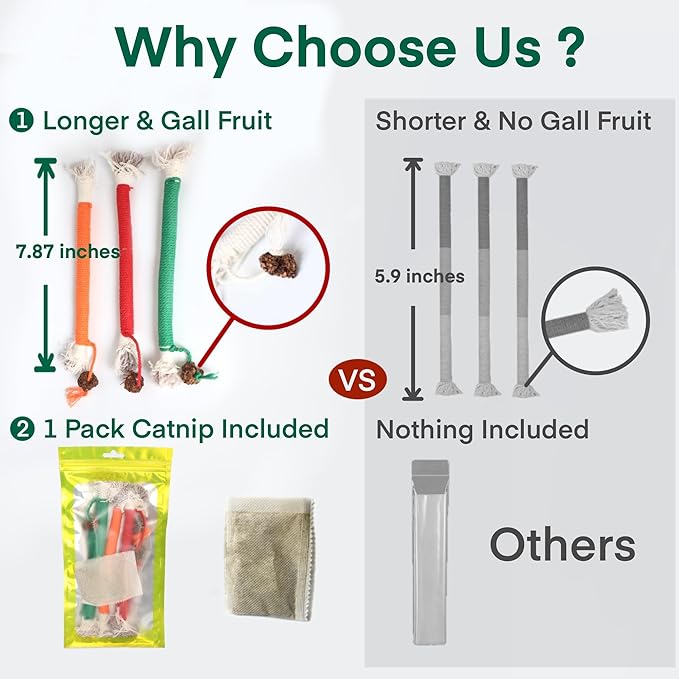 Kitten Toys, Cat Chew Toy for Indoor Cats, Catnip Toys for Teeth Cleaning, Interactive Cat Nip Teething Rope Toys for Cats Kitty, 3 Pack (Include 1 Pack of Catnip)