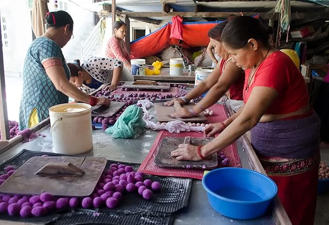 Wool Cat Toys - Felt Cat Toy Balls for Small Pet Fetch and Play - Eco Friendly Quiet Wool Ball Cat Toy for Cats and Kittens - Choose Your Colors (Blue)