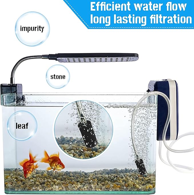 12 Pieces Black Pre-Filter Sponge Foam Roll Accessories for Aquarium Fish Tank