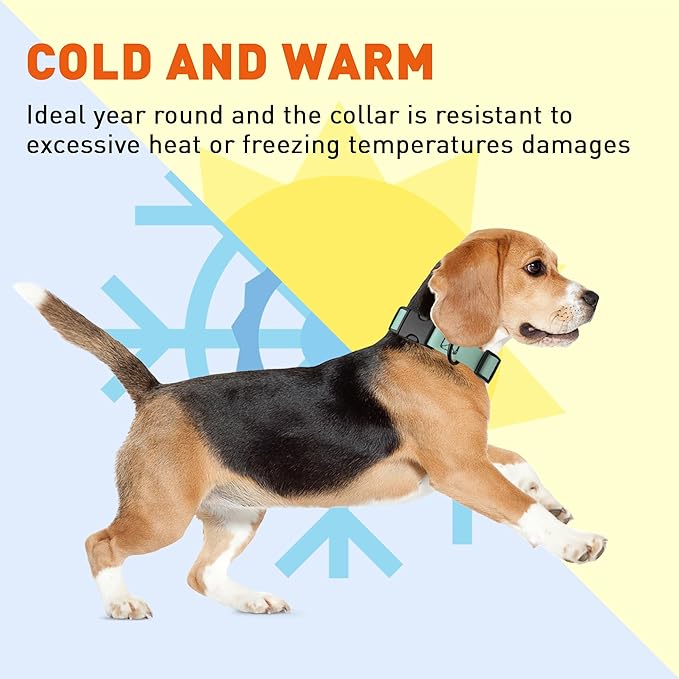 Dogline Biothane Waterproof Dog Collar with Quick Release Buckle Strong Coated Nylon Webbing with Odor- Proof for Easy Care Easy to Clean Fits Small Medium Large Dogs, Sage Green 3/4" W 12-19" L