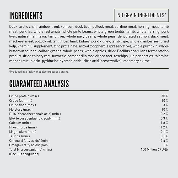 ORIJEN Grain Free High Protein Premium Dry Cat Food Tundra Recipe 4lb Bag