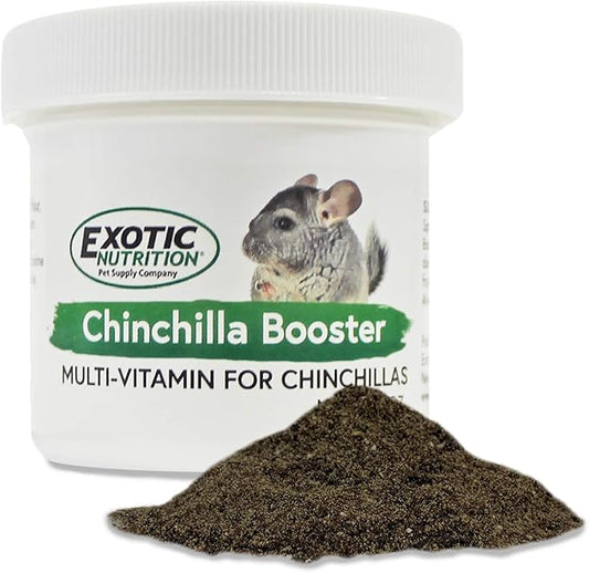 Chinchilla Booster (2 oz.) - Complete Multivitamin - Powdered Vitamin & Mineral Supplement for Pet Chinchillas