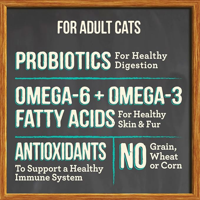 Merrick Purrfect Bistro Grain Free Natural Dry Cat Food For Adult Cats, Real Salmon And Sweet Potato Recipe - 7 lb. Bag