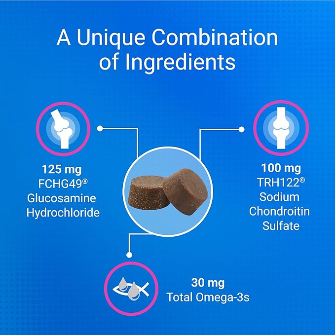 Nutramax Cosequin for Cats Joint Health Supplement, Contains Glucosamine for Cats, Plus Chondroitin and Omega-3s, Supports Joint and Skin and Coat Health, Soft Chews, 60 Count