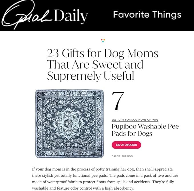 Washable Pee Pads for Dogs - Super Absorbent Reusable Puppy Training Pads - 100% Waterproof, Leak-Proof & Non-Slip Whelping Pads for Pet Housebreaking