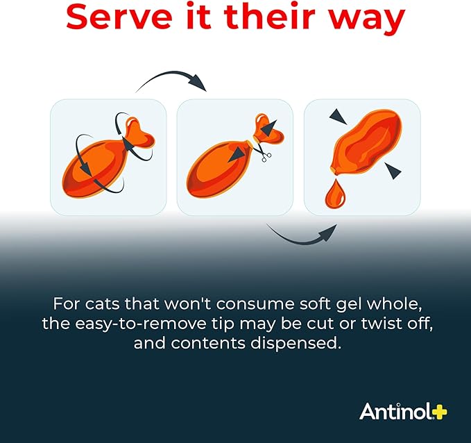 Plus, Mobility, Hip, and Joint Supplement for Cats, Green-Lipped Mussels and Krill Oil - Cat Joint Supplement, 30 Soft Gels