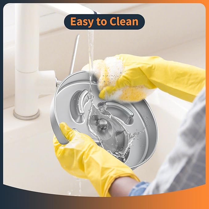 Slow Feeder Dog Bowls with Non-Slip Bottom Stainless Steel Metal Slow Feeing Bowls 3 Cups for Small Medium Dogs and Fast Eaters Slowing Down of Eating