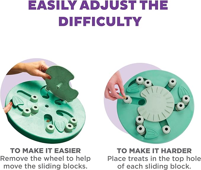 Outward Hound by Nina Ottosson Dog Worker Treat Puzzle Enrichment Toy, Level 3 Advanced, Green