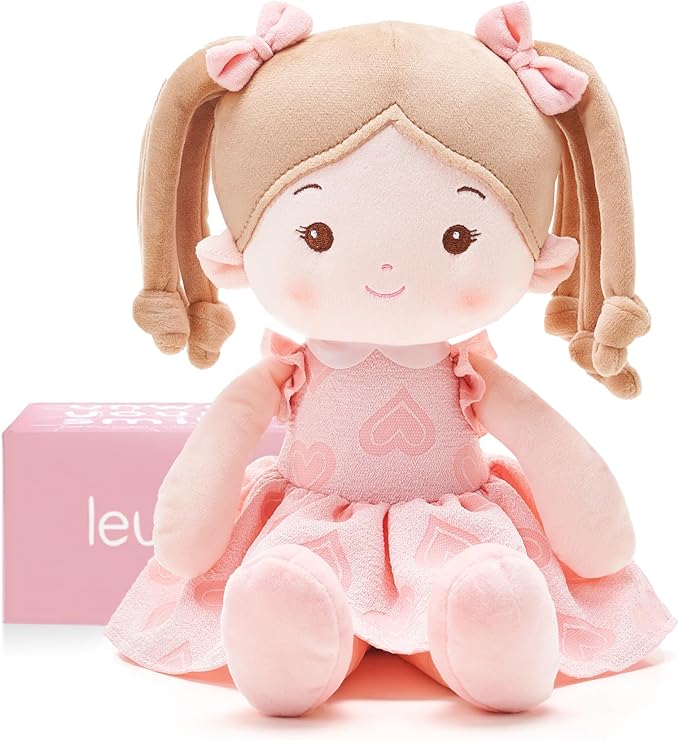 Soft Baby Doll Toys (16''), My First Baby Rag Doll for 1 Year-Old Girl Birthday Gift, Christmas Plush Toys Gift for Toddler Kids Infants -Sweetheart Girl
