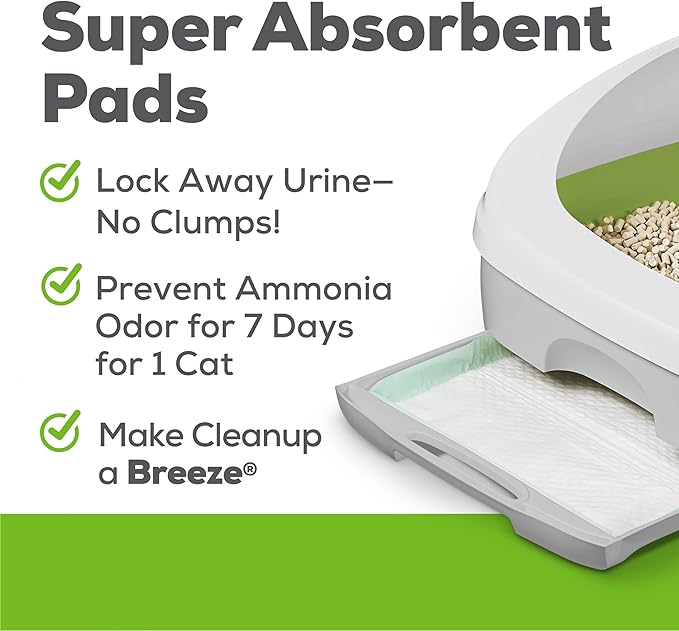 Purina Tidy Cats Non Clumping Litter System, Breeze XL All-in-One Odor Control & Easy Clean Multi Cat Box - 18 lb. Box