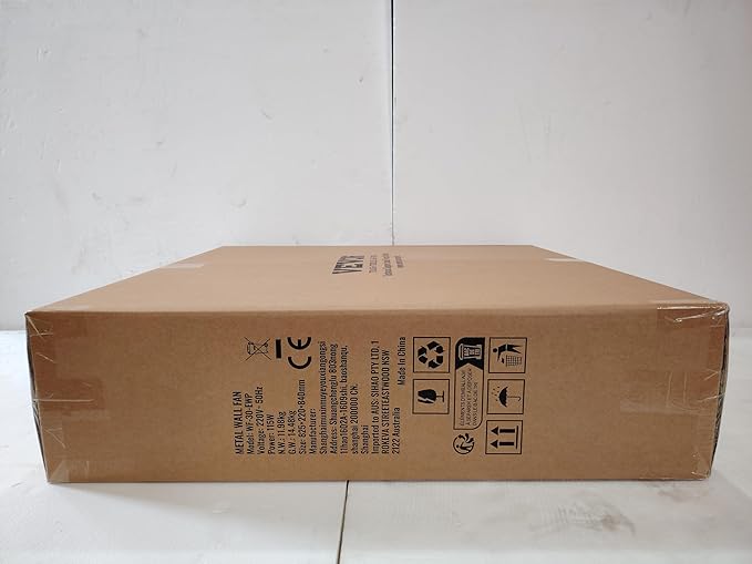 VEVOR 30 Inch Wall-Mount Misting Fan, 3-speed IP44 Waterproof Oscillating, Max. 9500 CFM Wall Mounted Fan for Outdoor, Commercial, Residential, Greenhouse, Workshop, Patio, Black, ETL Listed