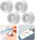 (4-Pack) Potty Training Pad Magnetic Holder Compatible with Any Size of Puppy Pee Pads Perfect for Leg-Lifting Marking Dogs, Strong Magnets Will Stick on Most Flat Surfaces - White Paw
