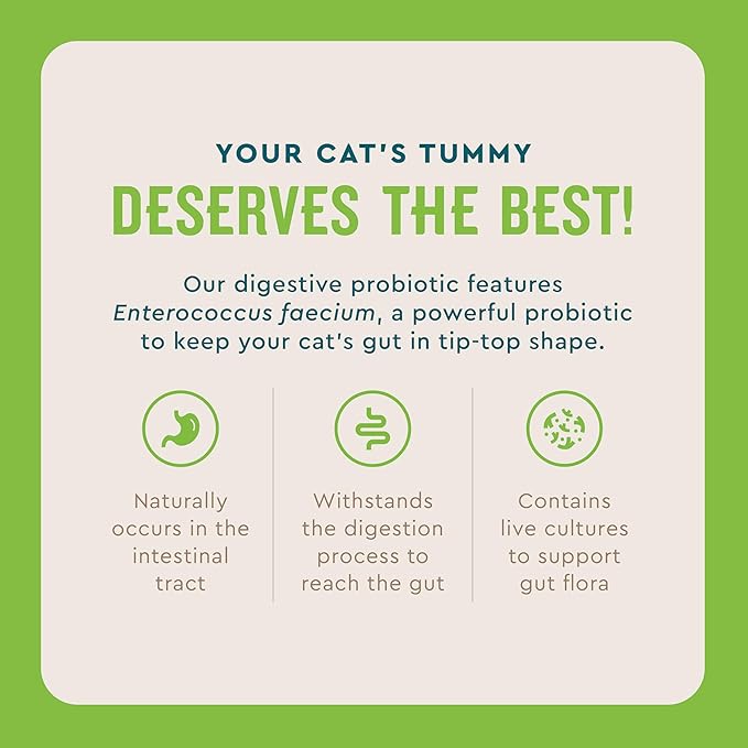 VetIQ Probiotic Powder for Cats, Compare to Fortiflora Probiotic Powder*, Treats Diarrhea and Food Sensitivity, Chicken Flavored Single Serve Packets for Indoor and Outdoor Cats, 30 Count