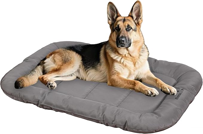 KHONSU PET Durable Dog Bed Tough and Tear Proof Dog Crate Bed, 800lbs Tear Strength PVC-Backed Waterproof Ped Bed Mat Indoor & Outdoor Use for Dogs up to 90 lbs