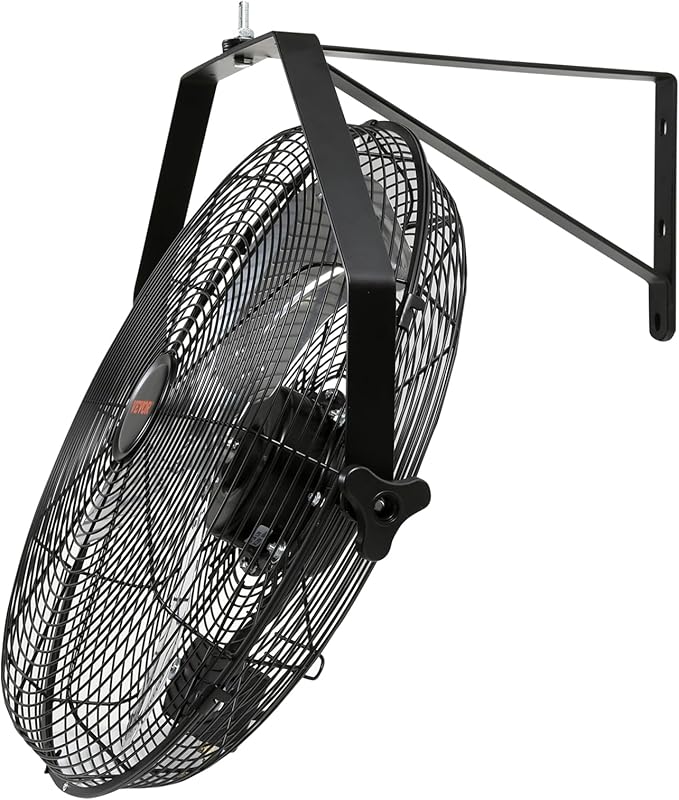 VEVOR Wall Mount Fan, 2 PCS 18 inch Waterproof, 3-speed High Velocity Max. 4000 CFM Industrial Wall Fan for Indoor, Commercial, Residential, Warehouse, Greenhouse, Workshop, Basement, Garage,Black