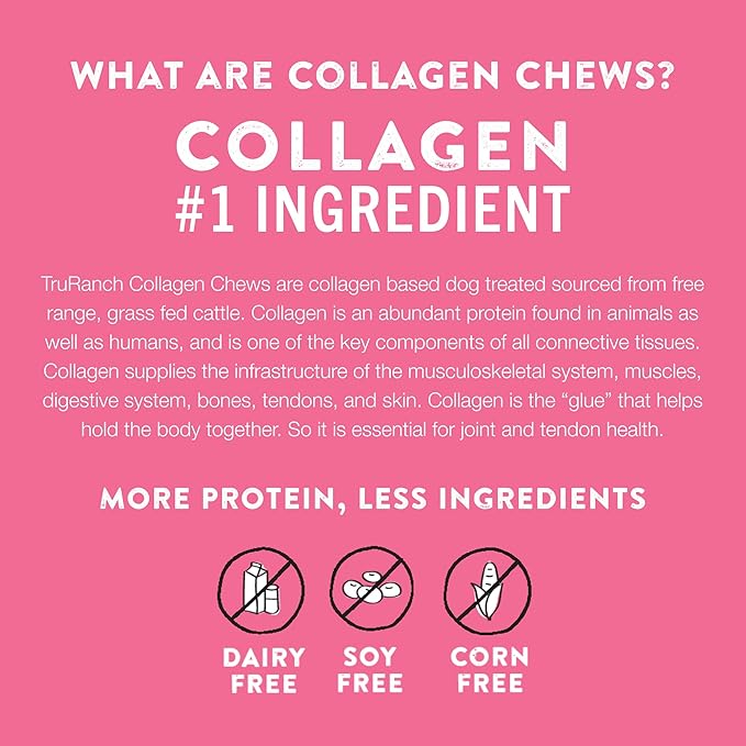 Large Pork Skin Rolls - Smoked Collagen Rolls - Collagen Chews for Dogs - Real Pork Skin - Rawhide Alternative - Easy to Digest Treat, 1 Bag, 3 Count