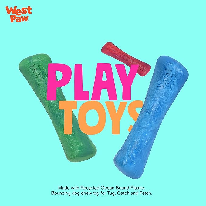 WEST PAW Seaflex Drifty Dog Toy – Machine Washable Dog Toys for Moderate Chewers – Eco-Friendly Zogoflex Toys for Dogs – Perfect for Gnawing, Fetch, Catch, Pet Training – 5.75" Small, Emerald