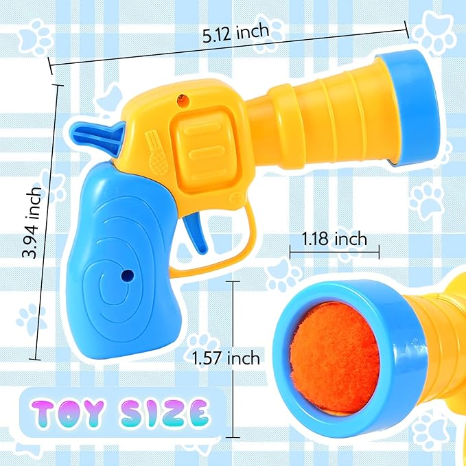 21Pcs Cat Ball Toy Launcher - Includes 20 Colorful Plush Cat Balls and Exciting Launcher Set，Funny Interactive Cat Toys for Bored Indoor Adult Cats, Cute Kitten Kitty Toys