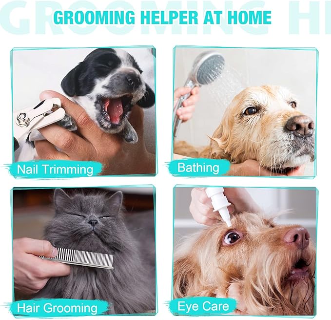 Dog&Cat Grooming Hammock - Pet Harness for Grooming Nail Trimming (XS 15lb), Dog Sling for Nail Clipping, Dog Hanging Holder for Cutting Nail with Nail Clippers