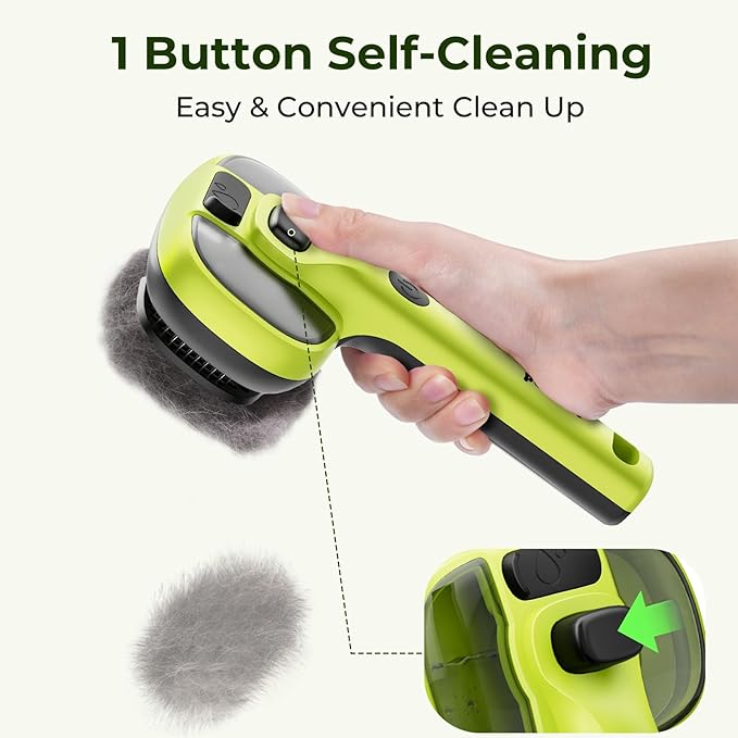 Pecute Cat Steam Brush, Self-Cleaning Steam Cat Brush with 2 Water Spray Modes, Large Capacity Tank, Steaming Renu Dog Brush for Shedding Massaging Grooming, Cool Mist Only