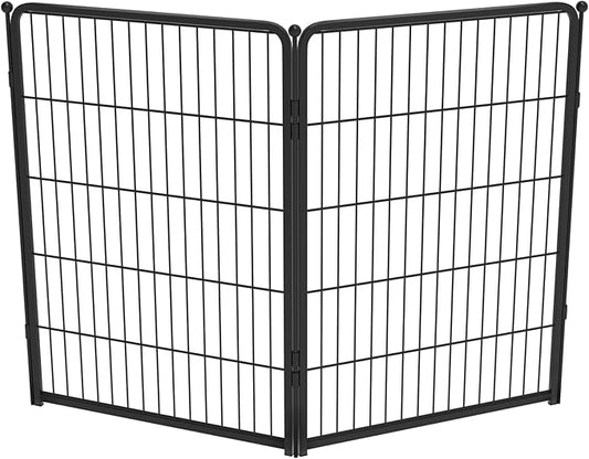 FXW Homeplus Unleashed Indoor Dog Playpen - Stress-Free and Safe Play, Heavy Duty 40 Inch 2 Wire Panels Dog Pen for Medium and Large Dogs, Black│Patented
