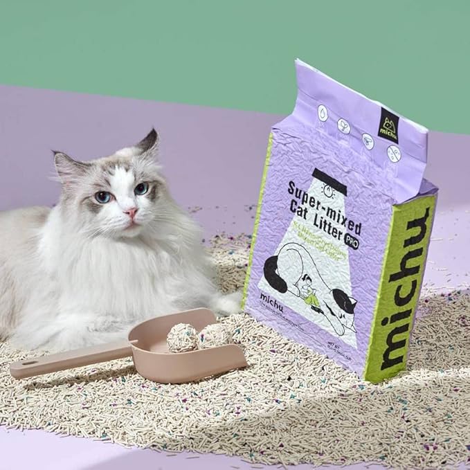 Mixed Tofu Cat Litter, Heavy Duty Flushable Kitty Litter, 5.5Lb/88Oz Original 12 Pack