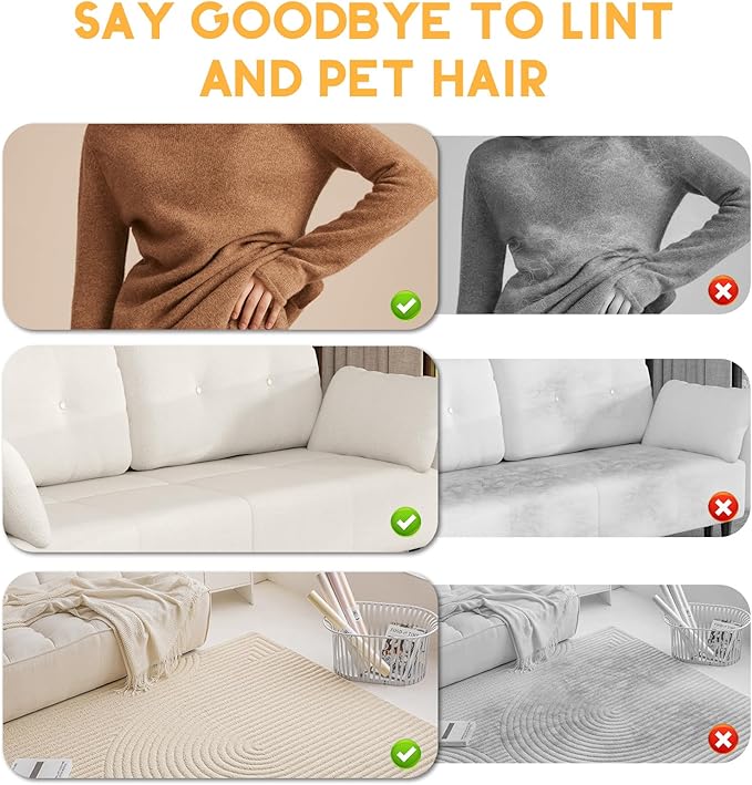 Pet Hair Remover, 2025 Upgrated Five-Finger Electrostatic Pet Hair Removal Gloves, Cat & Dog Hair Remover for Couch, Furniture,Clothing, Animal Fur Removal Tool, Cat Grooming Gloves-1PCS