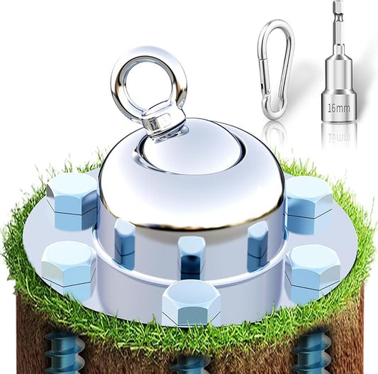 360° Swivel Dog Tie Out Stake Dog Anchor - 2025 Upgrade - Heavy Duty Stainless Steel Dog Yard Stake for Small to Large Dogs 6 PCS Dog Tethers Holds 1500Lbs of Pull Force Great for Yard Camping Outdoor