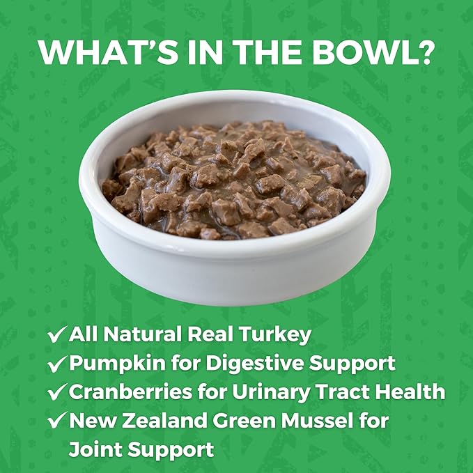 KOHA Minimal Ingredient Turkey Stew for Cats, High Protein Limited Ingredient Wet Cat Food, 5.5oz Cans (Case of 24)