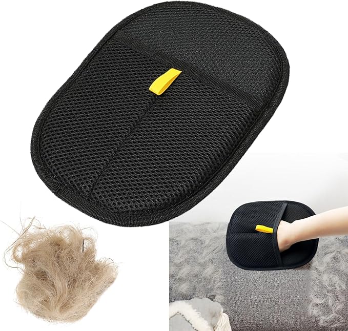 Cat Grooming Gloves, Pet Hair Removal Glove for Cats & Dogs, 2025 New Upgrade Efficient Grooming Gloves for Pet Hair, Reusable Pet Hair Glove