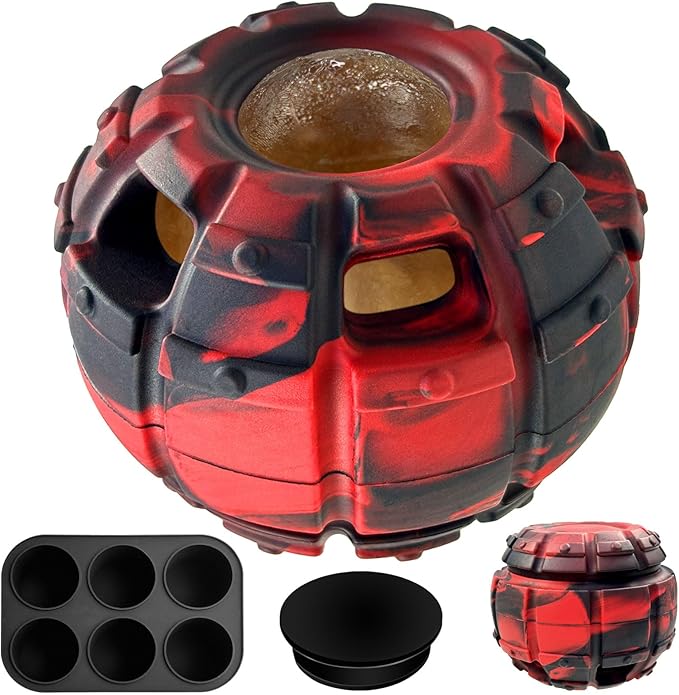 Yipetor Dog Toy, Frozen Dog Treats to Keep Dogs Busy, Interactive Treat Dispensing Dog Toy Puzzle, Interactive Chew Toys for Puppy Small Medium Dog, Power Chewer, Durable Rubber-Easy to Clean(Medium)