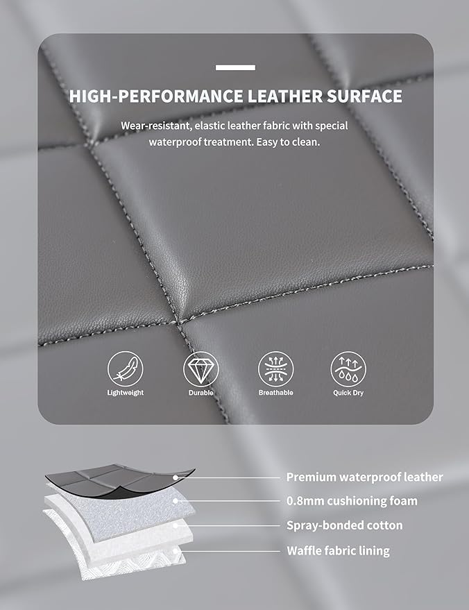 Harrison Howard Dressage Saddle Pad High-Performance Leather Saddle Pad for Horse Riding with Excellent Shock Absorption