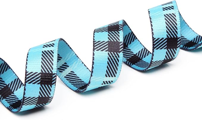 Mercano Adjustable Dog Collar - Special Design Patterns, Soft Nylon Comfortable Durable Pet Collar for Small Medium Large Dogs (M, Blue Plaid)