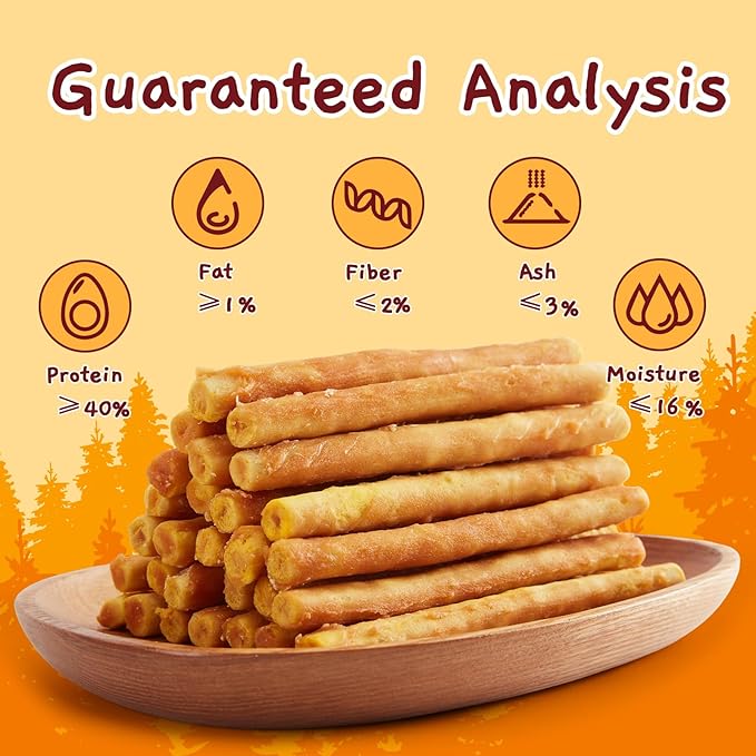 Jungle Calling Dog Treats, Chicken Beef Collagen Sticks, Chew Bones Treat for Small Medium Breed Moderate Chewers, Bully Stick, Long Lasting High Protein Easy to Digest, 5 Inch 10.6 oz