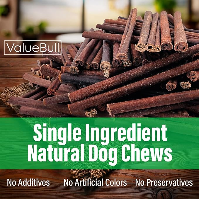 ValueBull Collagen Sticks for Dogs, 12 Inch Thick Chews, Natural Long-Lasting Dog Treats, 25 Count - Supports Joints, Skin & Coat with Chondroitin & Glucosamine