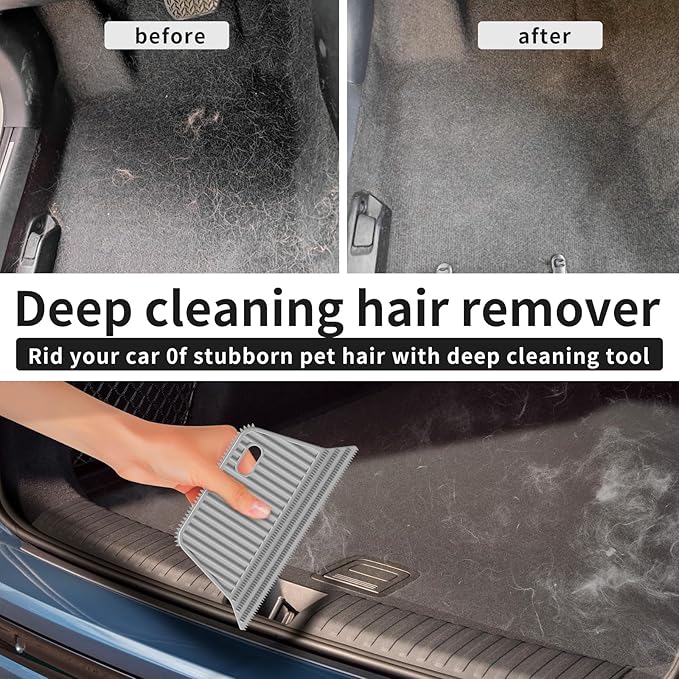 Carpet Rake,Lint Remover,Carpet Rake for Pet Hair Removal,Lint Brush,Lint Shaver for Carpets, Car Mat,Couch,Pet Bed,Furniture & Rug(3-Pack)