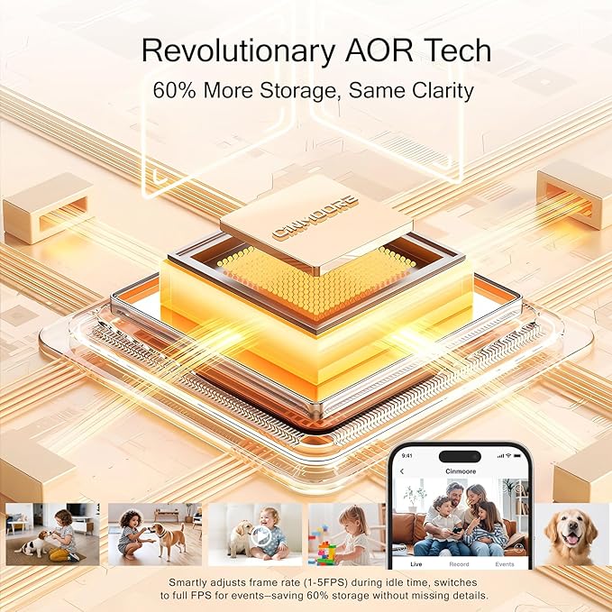 5G Security Camera Indoor 2-Pack, No-Monthly-Fee AI Tracking Facial Recognition, 3K Pet/Dog Camera with Speaker/Phone App, PTZ WiFi Baby Monitor Cameras for Home Security, 0-Glow Night Vision