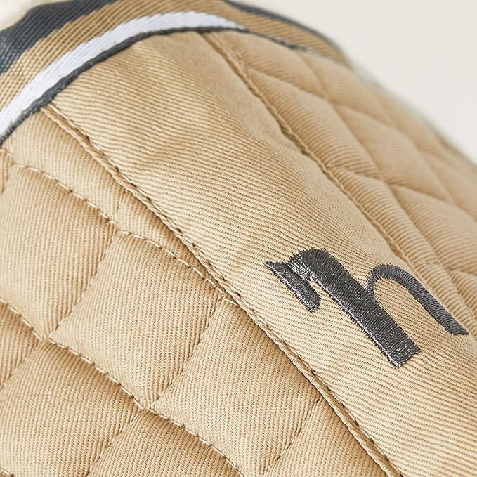 HORZE Adepto Quilted Quick-Dry Dressage Saddle Pad for Horses with Two-Tone Trim