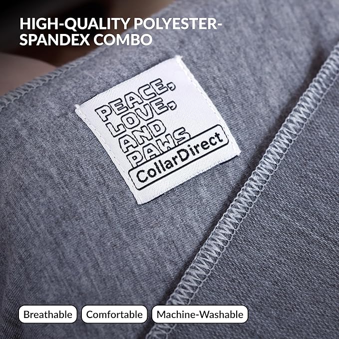 Dog Sling Carrier for Small Dogs - Anti-Anxiety Cat Sling, Puppy Pouch - Pet Sling in Gray Black Blue Green Pink Yellow (Gray, Large)