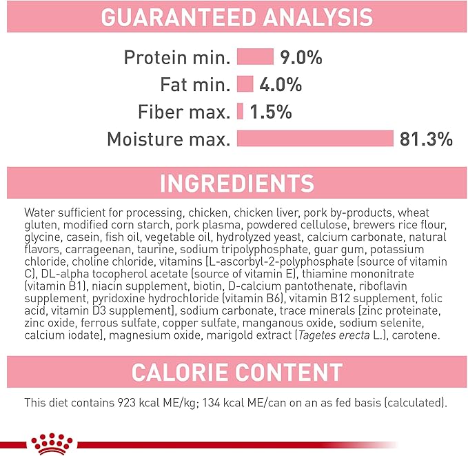 Royal Canin Feline Health Nutrition Mother & Babycat Ultra Soft Mousse in Sauce Wet Canned Cat Food, Supports Healthy Digestion and Brain Development, 3 oz, 6 Pack